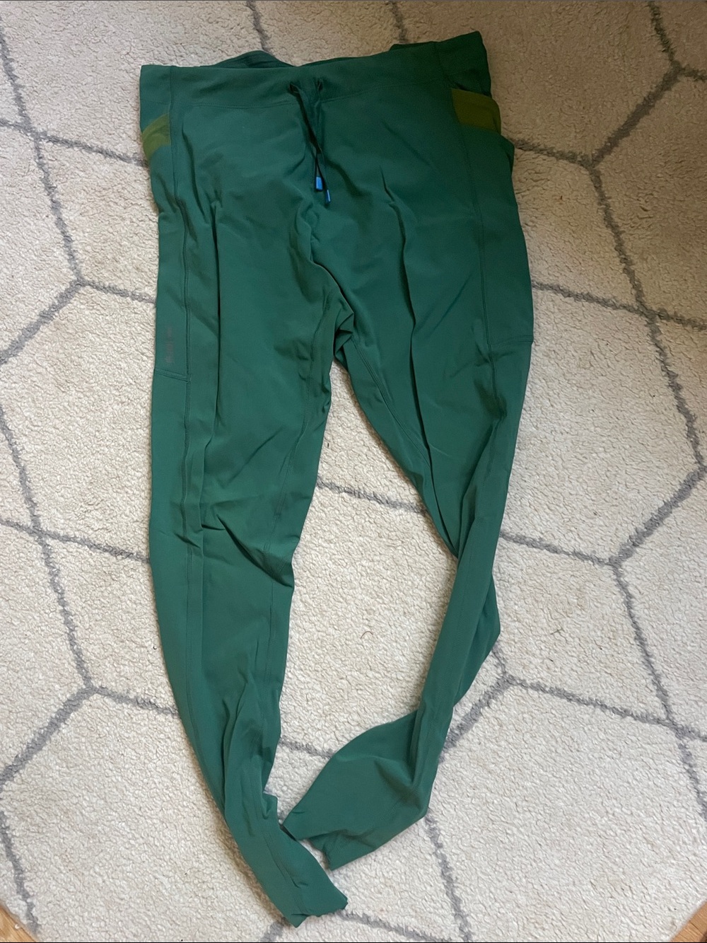 Janji Deep Green Running Tights
